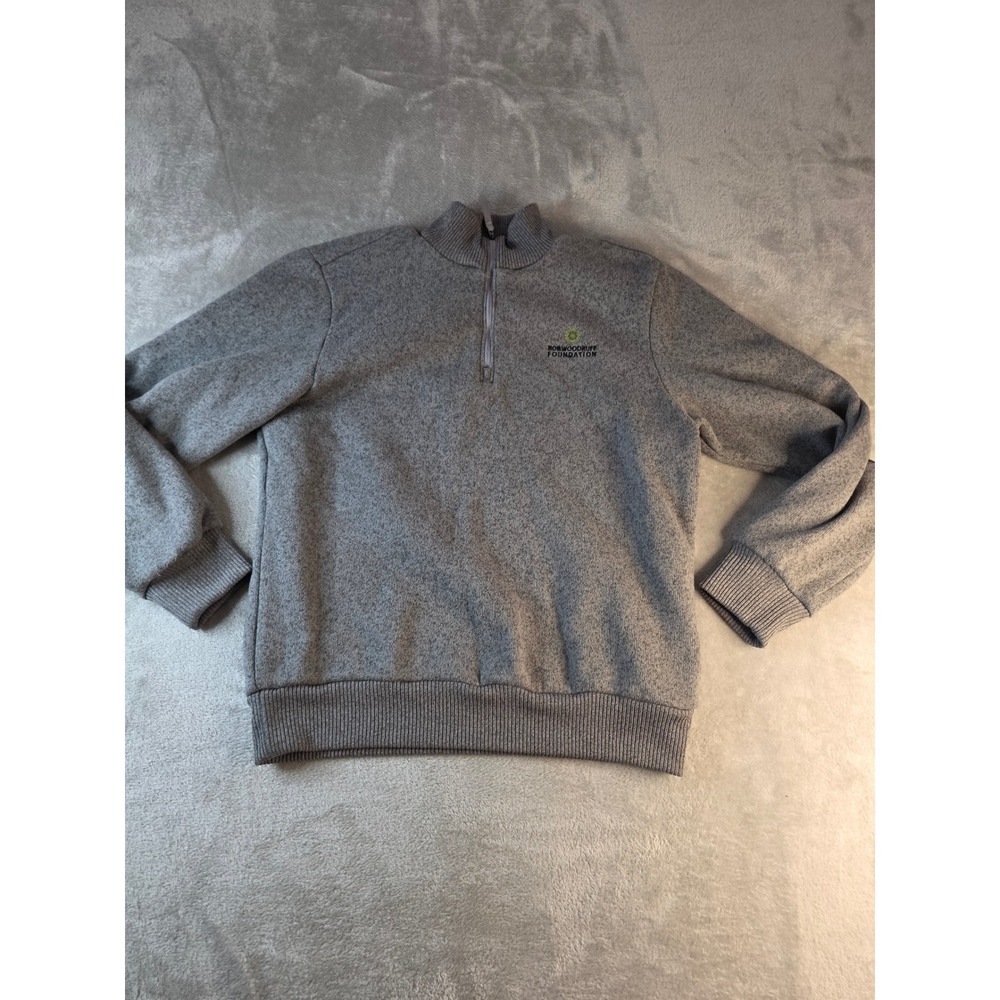 The North Face Quarter Zip Pullover Mens Large Gray Bob Woodruff Foundation